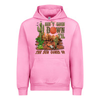 Fuchsia Pink aintgoin down til the sun comes up desert Urban Hoodie - NancyCooperArtShop
