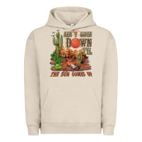 Pigment French Oak aintgoin down til the sun comes up desert Urban Hoodie - NancyCooperArtShop