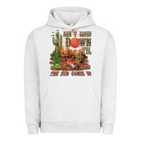 Pigment Lunar Rock aintgoin down til the sun comes up desert Urban Hoodie - NancyCooperArtShop