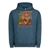 Pigment Midnight Navy aintgoin down til the sun comes up desert Urban Hoodie - NancyCooperArtShop