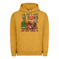 Pigment Peanut Butter aintgoin down til the sun comes up desert Urban Hoodie - NancyCooperArtShop