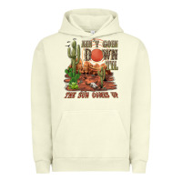Pigment Pistachio aintgoin down til the sun comes up desert Urban Hoodie - NancyCooperArtShop