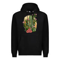 Black cactus Premium Hoodie - JahusDesignShop