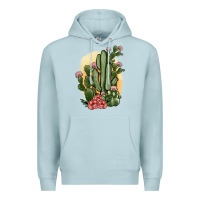 Blue Mist cactus Premium Hoodie - JahusDesignShop
