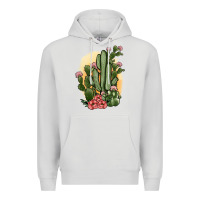Dove Grey cactus Premium Hoodie - JahusDesignShop