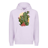 Lilac cactus Premium Hoodie - JahusDesignShop