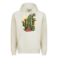 Oatmeal Heather cactus Premium Hoodie - JahusDesignShop