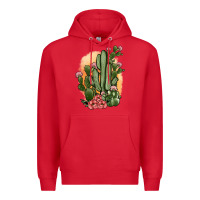 Red cactus Premium Hoodie - JahusDesignShop