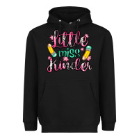 Black little miss kindergarten Heavyweight Hoodie - Zillion Design Studio