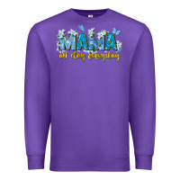 Purple mama all day everyday Premium Sweatshirt - Zillion Design Studio