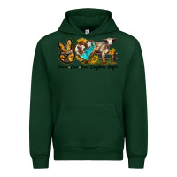 Forest Green peace love longhorn heifer Urban Hoodie - LillyAllenDesigns