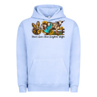 Pigment Grape Ice peace love longhorn heifer Urban Hoodie - LillyAllenDesigns
