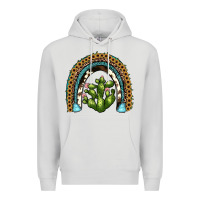 Dove Grey cactus rainbow Premium Hoodie - JahusDesignShop
