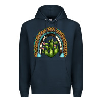 Navy cactus rainbow Premium Hoodie - JahusDesignShop