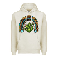 Oatmeal Heather cactus rainbow Premium Hoodie - JahusDesignShop