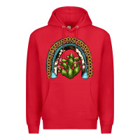 Red cactus rainbow Premium Hoodie - JahusDesignShop