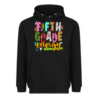 Black fifth grade energy Heavyweight Hoodie - texasbilliewilder