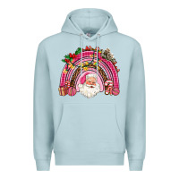 Blue Mist pink christmas rainbow Premium Hoodie - AdoDesignShop