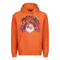 Carrot pink christmas rainbow Premium Hoodie - AdoDesignShop