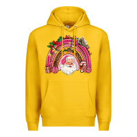 Lemon pink christmas rainbow Premium Hoodie - AdoDesignShop