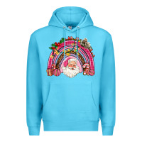 Ocean Blue pink christmas rainbow Premium Hoodie - AdoDesignShop