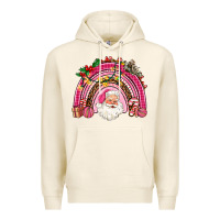 Tofu pink christmas rainbow Premium Hoodie - AdoDesignShop
