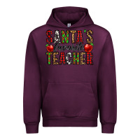 Mauve Wine santa's favorite teacher Urban Hoodie - Jasminsmagicworld