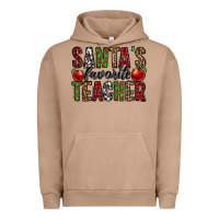 Pigment Burro santa's favorite teacher Urban Hoodie - Jasminsmagicworld