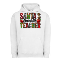 Pigment Lunar Rock santa's favorite teacher Urban Hoodie - Jasminsmagicworld