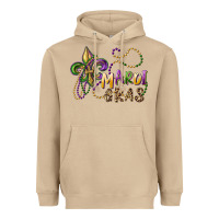 Mushroom mardi gras fleur de lis and beads Heavyweight Hoodie - RanaPortraitStore