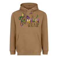 Toasted Coconut mardi gras fleur de lis and beads Heavyweight Hoodie - RanaPortraitStore