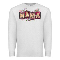 Oatmeal Heather mama with license letters Premium Sweatshirt - Zillion Design Studio