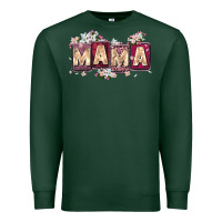 Sports Green mama with license letters Premium Sweatshirt - Zillion Design Studio