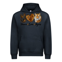 Navy Peace Love Tigers Urban Hoodie - LillyAllenDesigns