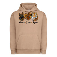Pigment Burro Peace Love Tigers Urban Hoodie - LillyAllenDesigns