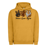 Pigment Peanut Butter Peace Love Tigers Urban Hoodie - LillyAllenDesigns