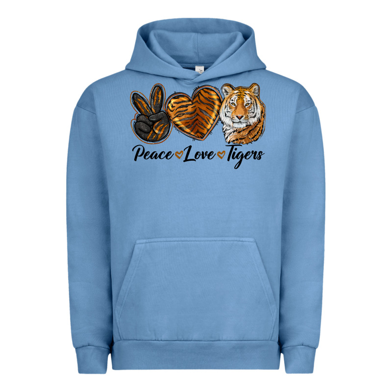Peace Love Tigers Urban Hoodie by LillyAllenDesigns | Teevron