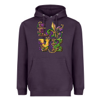 Plum love fleur de lis Heavyweight Hoodie - RanaPortraitStore