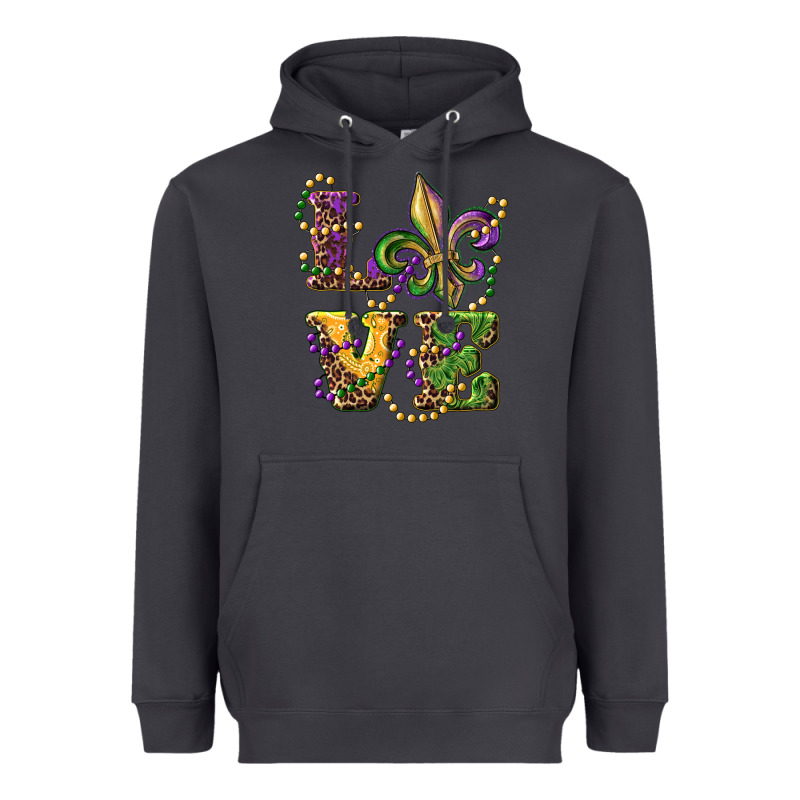 Love Fleur De Lis Heavyweight Hoodie by RanaPortraitStore | Teevron