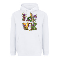 White love fleur de lis Heavyweight Hoodie - RanaPortraitStore