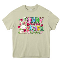 Mossy Bunny Kisses Easter Wishes Heavy Core Tee - CowhideDigitalArt