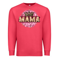 Cardinal mama with round leopard Premium Sweatshirt - Zillion Design Studio