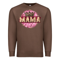 Chestnut mama with round leopard Premium Sweatshirt - Zillion Design Studio