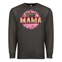 Smoke mama with round leopard Premium Sweatshirt - Zillion Design Studio