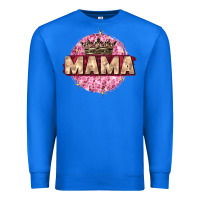 True Royal mama with round leopard Premium Sweatshirt - Zillion Design Studio