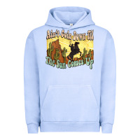 Pigment Grape Ice aint goin down til the sun comes up cowboy Urban Hoodie - NancyCooperArtShop