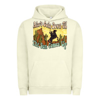 Pigment Pistachio aint goin down til the sun comes up cowboy Urban Hoodie - NancyCooperArtShop