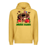 Antique Gold donut panic Premium Hoodie - AdoDesignShop