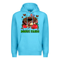 Ocean Blue donut panic Premium Hoodie - AdoDesignShop