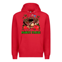 Red donut panic Premium Hoodie - AdoDesignShop
